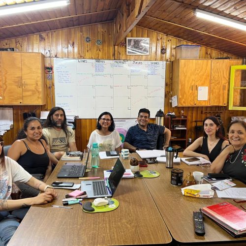 Equipo de la fundación trabajando en el Plan estratégico